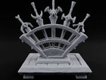 Five Blades, One Fan Wooden Sword Display Rack turntable