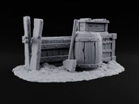Barrel Roll Call Wooden Supply Scatter A turntable