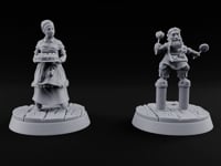 Stilts and Sprinkles Human and Gnome Candy Sellers turntable