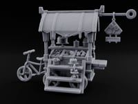 Sweet Tooth Pop-Up Wooden Candy Seller Market Piece B turntable