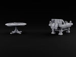 Stakes Stacked, Chairs Pushed Back Wooden Game Tables turntable