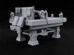 Stakes Stacked, Chairs Pushed Back Wooden Game Table B turntable