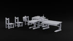 Class Dismissed, Chalk Still Dusty Wooden Classroom Furniture C turntable