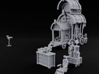 Next Patient, Please Wooden Dentist Office Terrain Set turntable