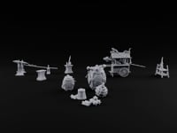 Boom Service Wooden Gunpowder Shop Terrain Set turntable