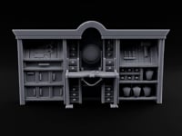 Appraised Under Glass Wooden Jeweler Shop Furniture A turntable