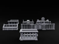 Objection Sustained, Furniture Assembled Wooden Courtroom Furniture Set turntable