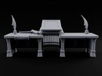 Objection Sustained, Furniture Assembled Wooden Courtroom Furniture E turntable