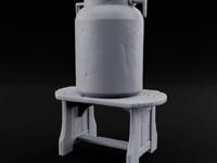 Curdle Not, Want Not Wooden Milkman Market Piece D turntable