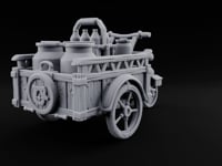 Curdle Not, Want Not Wooden Milkman Market Piece A turntable