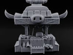 Carcass Hangs, Customers Gather Orc Butcher Market Terrain A turntable