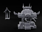 Carcass Hangs, Customers Gather Orc Butcher Market Terrain Set turntable