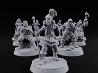Market Day Crowd Human Townsfolk turntable