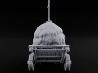 Hay Cart Left Mid-Lane Wooden Town Street Scenery B turntable