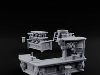 Vintage Needs Pressing Wooden Winery Furniture Set turntable