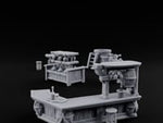 Vintage Needs Pressing Wooden Winery Furniture Set turntable