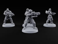 Scorched-Earth Policy Human Raider Gunners turntable