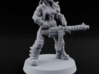 Scorched-Earth Policy Human Raider Gunner C turntable