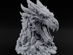 Rockslide Roar Stone Dragon Head Statue turntable