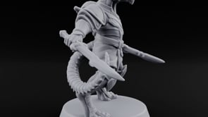 Dojo Under Dragon Skies Dragonborn Swordmaster F turntable