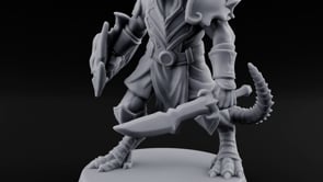 Scales Rattle, Shields Rise Dragonborn Swordsman B turntable