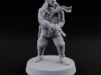 Scarf Still Flapping After the Crash Human Aviator turntable