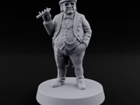 Cigar Raised, Hand in Pocket Human Gentleman turntable