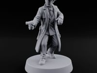 Cold Case, Warm Barrel Human Private Investigator turntable