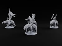 Winged Hussars, Armoured Bruin Dwarf Bear Riders turntable