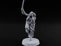 Leaps Barefoot, Blade First Leonin Sword Warrior turntable