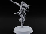 Scabbards Empty, Blade Overhead Elf Sword Warrior turntable