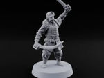 Moustache Waxed, Sabres Drawn Twice Human Dual Sabre Warrior A turntable