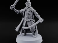Moustache Waxed, Sabres Drawn Twice Human Dual Sabre Warrior E turntable