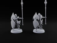 Shields Leaf-Shaped, Spears Skyward Elf Spear and Shield Guards turntable