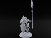 Shields Leaf-Shaped, Spears Skyward Elf Spear and Shield Guard A turntable