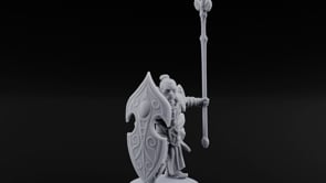 Shields Leaf-Shaped, Spears Skyward Elf Spear and Shield Guard B turntable