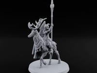 Antlers Lead the Charge Elf Stag Rider B turntable