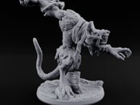 Muzzled, Chained and Lunging Wererat Monster turntable