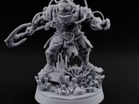Hoses Looping Overhead Human Deep Sea Diver Warrior turntable