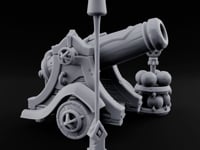 Powder Monkey's Day Off Wooden Pirate Cannon turntable