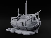 Beached Past Any Rescue Wrecked Pirate Ship Terrain turntable