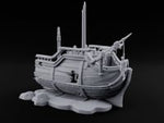 Beached Past Any Rescue Wrecked Pirate Ship Terrain turntable