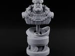 Stern Gaze, Spiked Crown Royal King Bust Display turntable