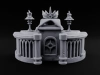 Crown Awaits a Head Ornate Stone Crown Display turntable