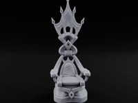 Her Majesty Is Late Ornate Gothic Queen's Throne turntable