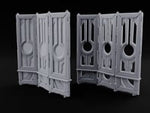 Changing Behind Closed Panels Wooden Folding Screens turntable