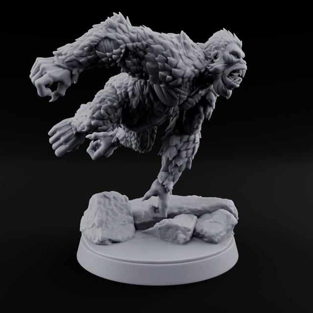 Snowfield Stampede Yeti Monster A turntable