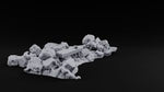 Snow Topped Stone and Timber Rubble Pile A turntable