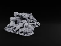 Snow Topped Stone and Timber Rubble Pile D turntable