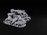 Snow Topped Stone and Timber Rubble Pile D turntable